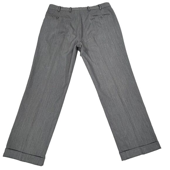 Brooks Brothers Pants Men's Gray 37x30 Preppy Casual Cuffed Chino 1818 Madison - Picture 3 of 14